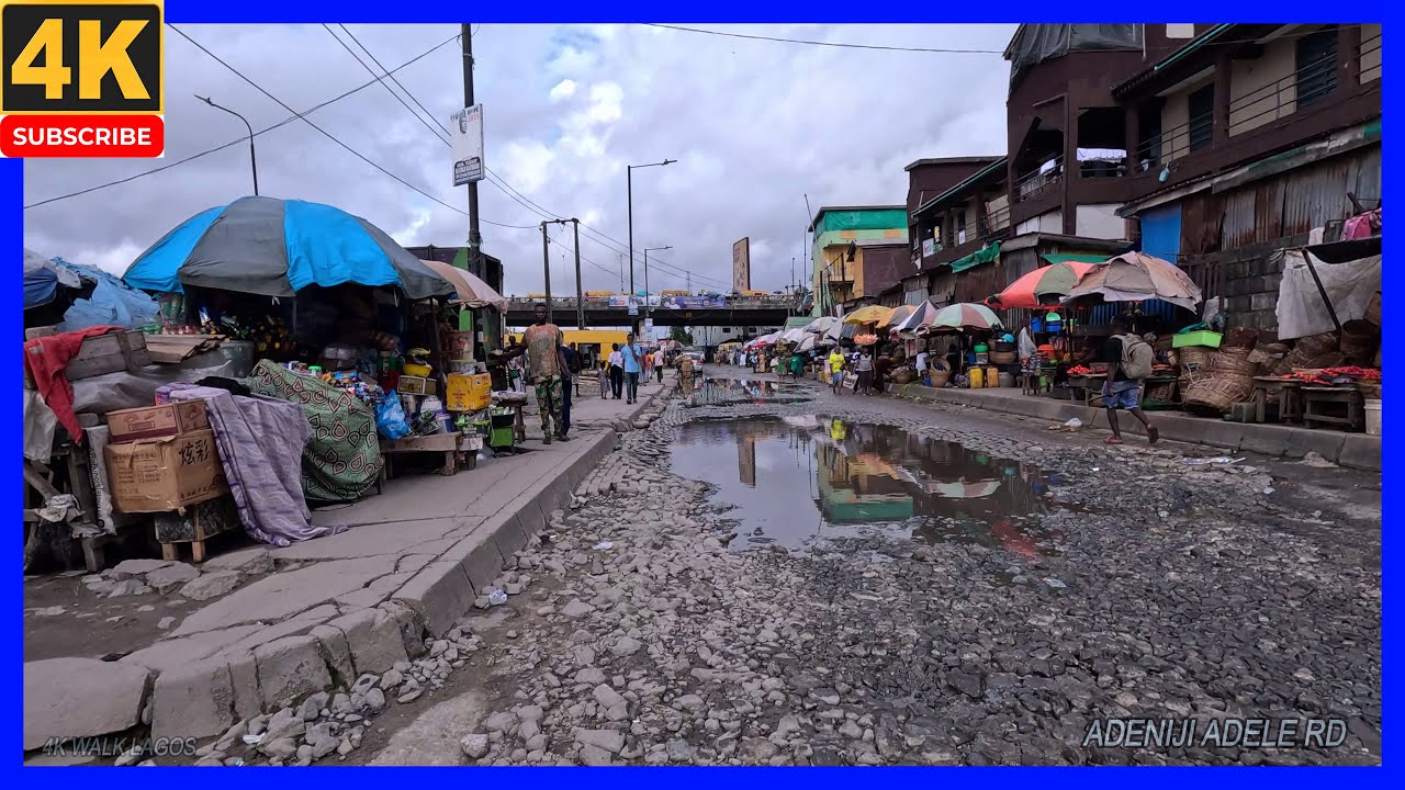 🇳🇬HEART OF LAGOS-(5)- 4K WALK--EBUTE ERO, ADENIJI POLICE POST, IGA IDUNGARAN-LAGOS ISLAND,NIGERIA