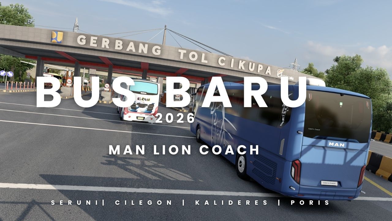Terminal seruni ke kali deres via tol cikupa | bus jabodetabek | ETS 2
