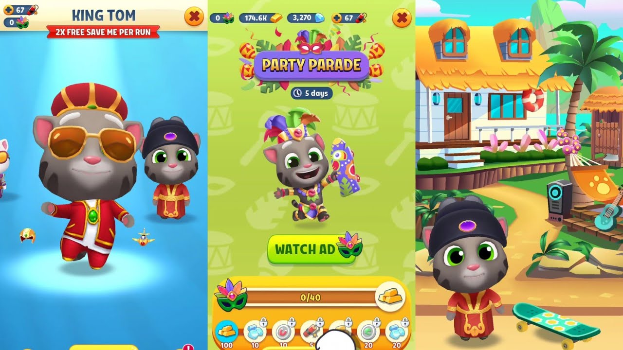 Party Parade Event Started in Talking Tom gold Run 