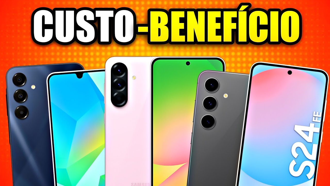 Top 5 Celulares da SAMSUNG com MELHOR CUSTO-BENEFICIO de 2025!
