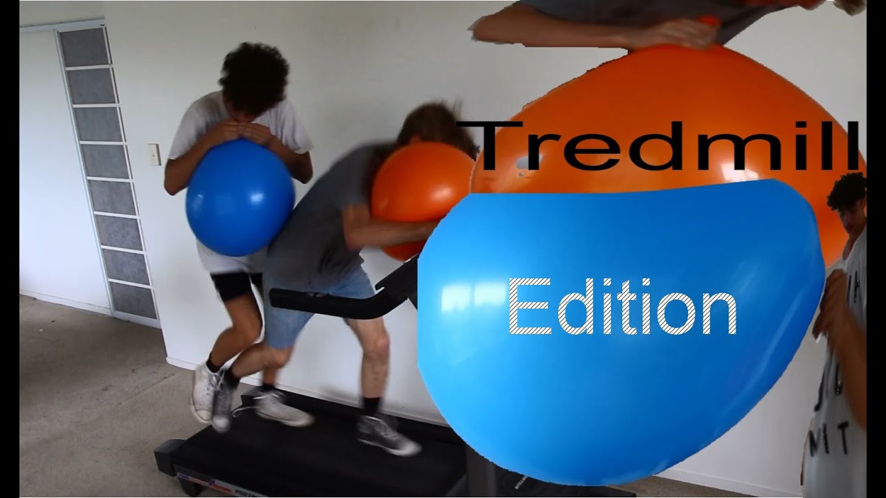 BIG BOUNCY BALLOONS GOES BANG Treadmill Edition!