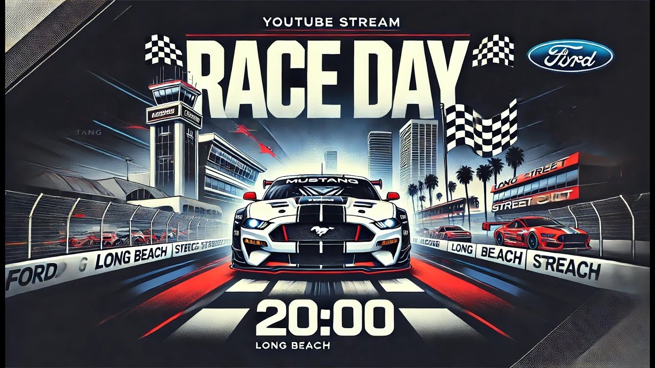 IRacing + 3DOF + QUEST 3 VR. 160 min IMSA Long Beach Street Circuit