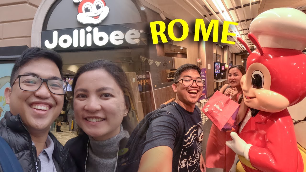 Experiencing Jollibee in Rome for the first time!