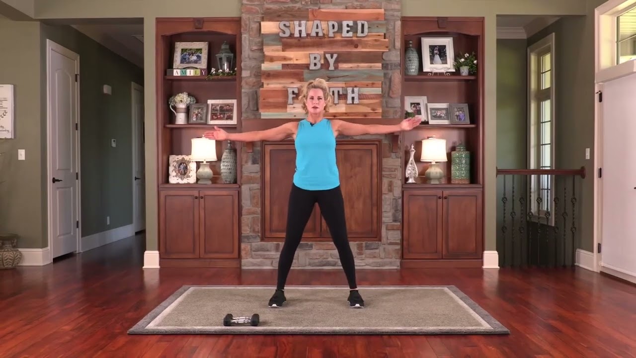Standing Pilates with Weights | Full-Body Workout  | Shaped By Faith with Theresa Rowe