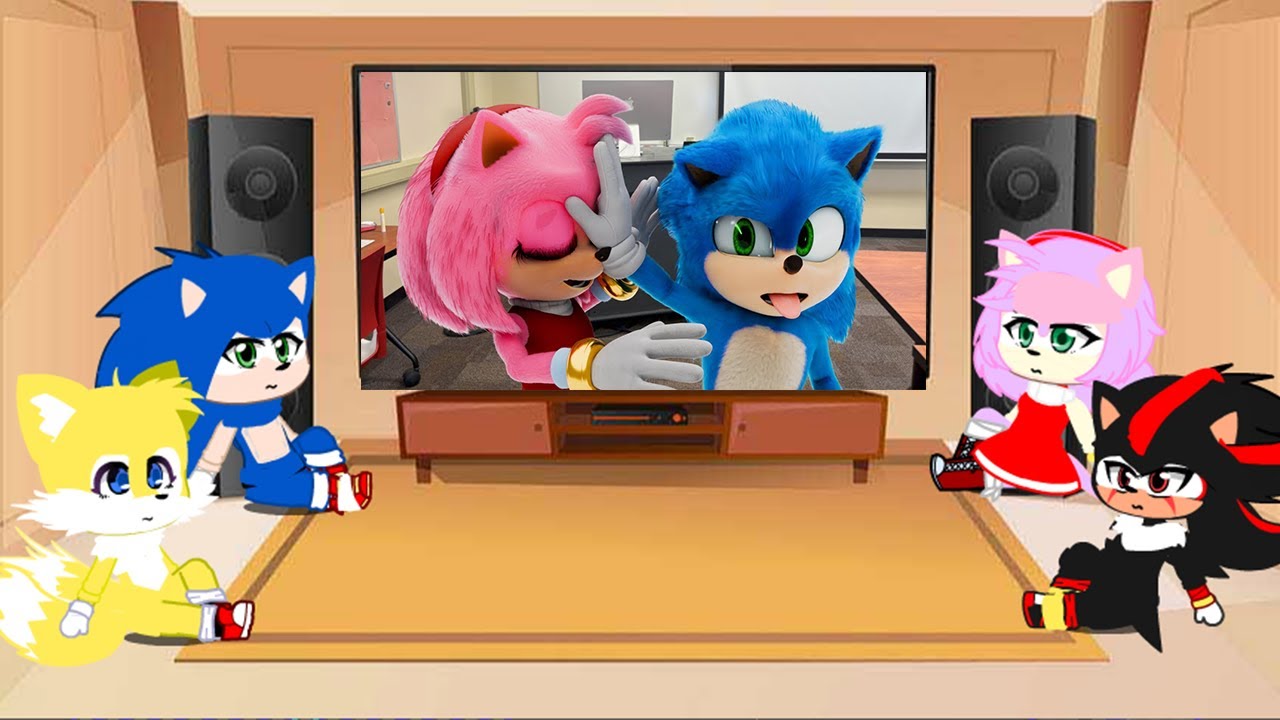 Sonic & Friends reacts to @SonicDavid‬ 3D Sonic Videos Compilation! | gacha club