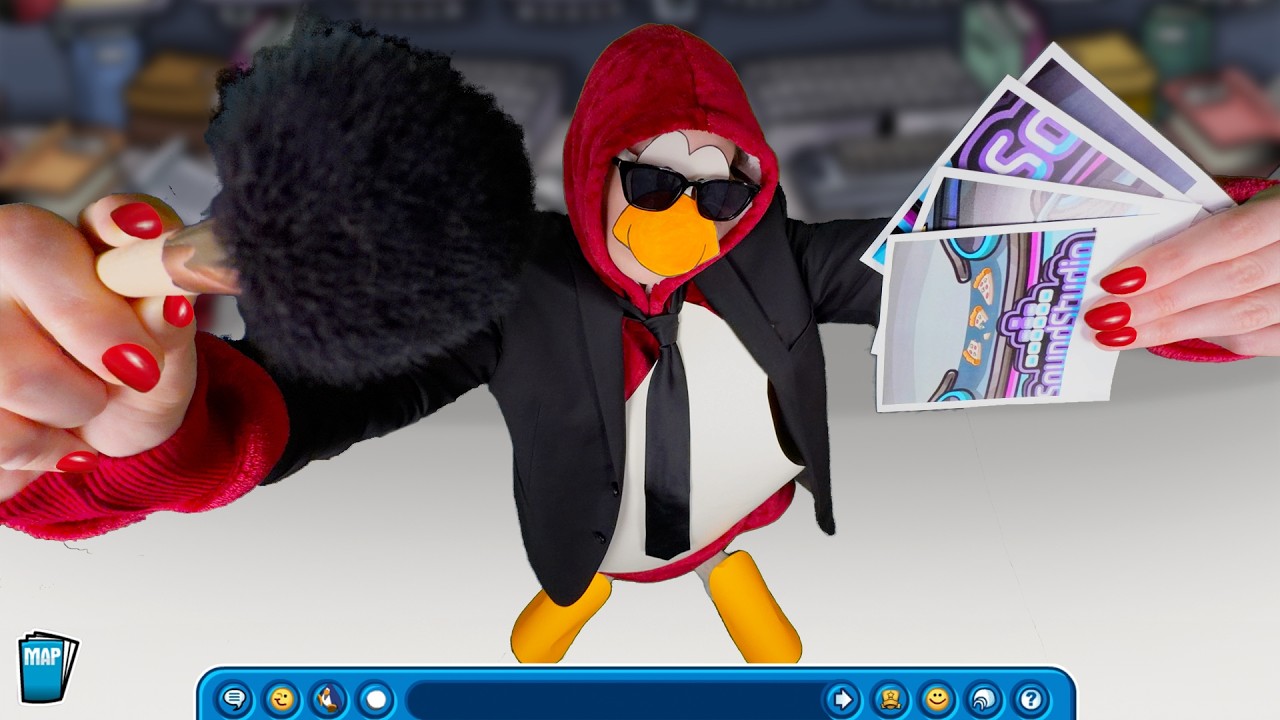 ASMR Club Penguin makeover for a spy mission!🤫💋🔍