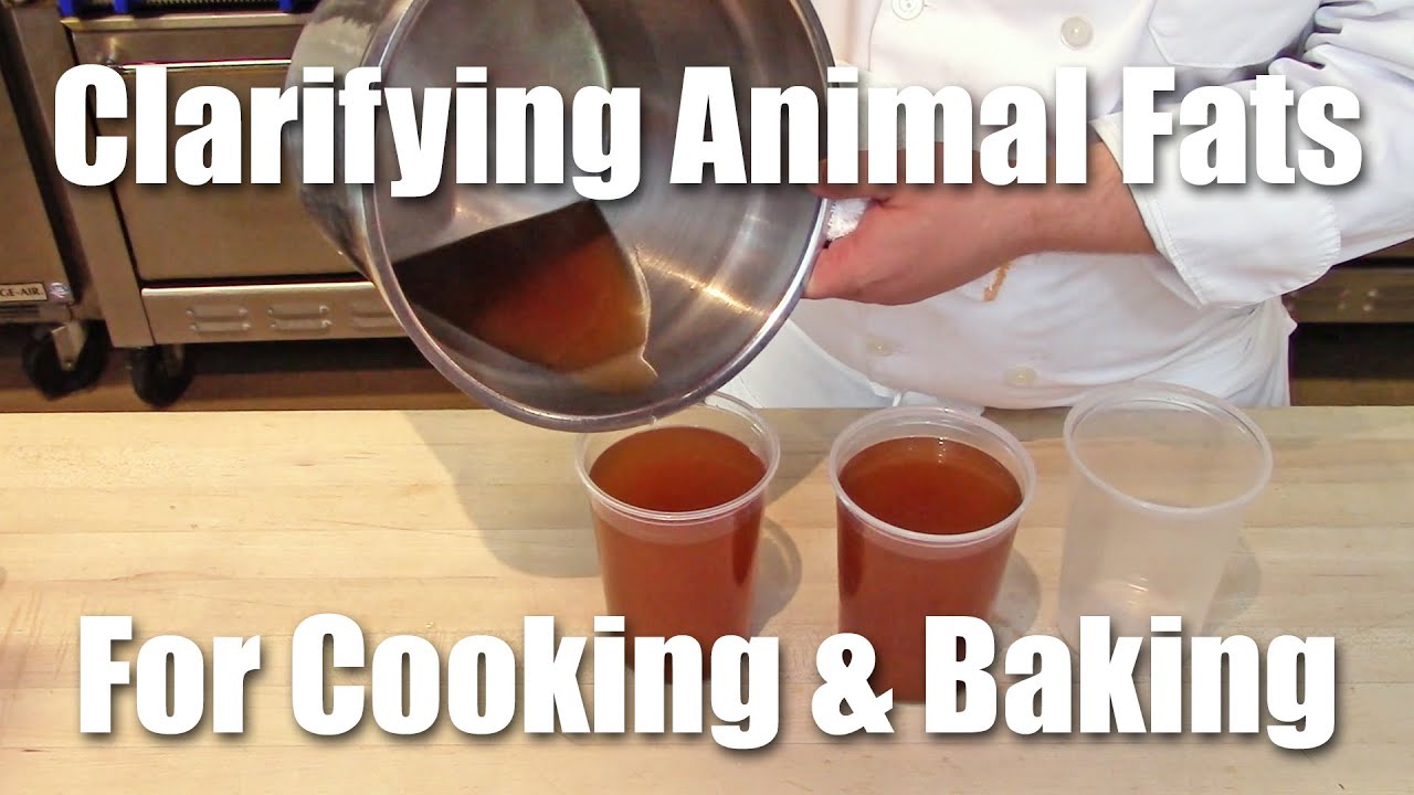 Clarifying Animal Fat For Cooking & Baking