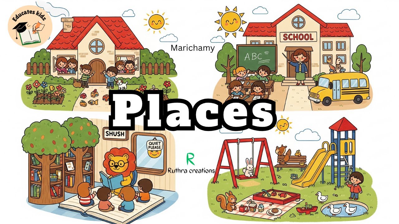 Places ! @EducatesKidz #kids #kidseducation