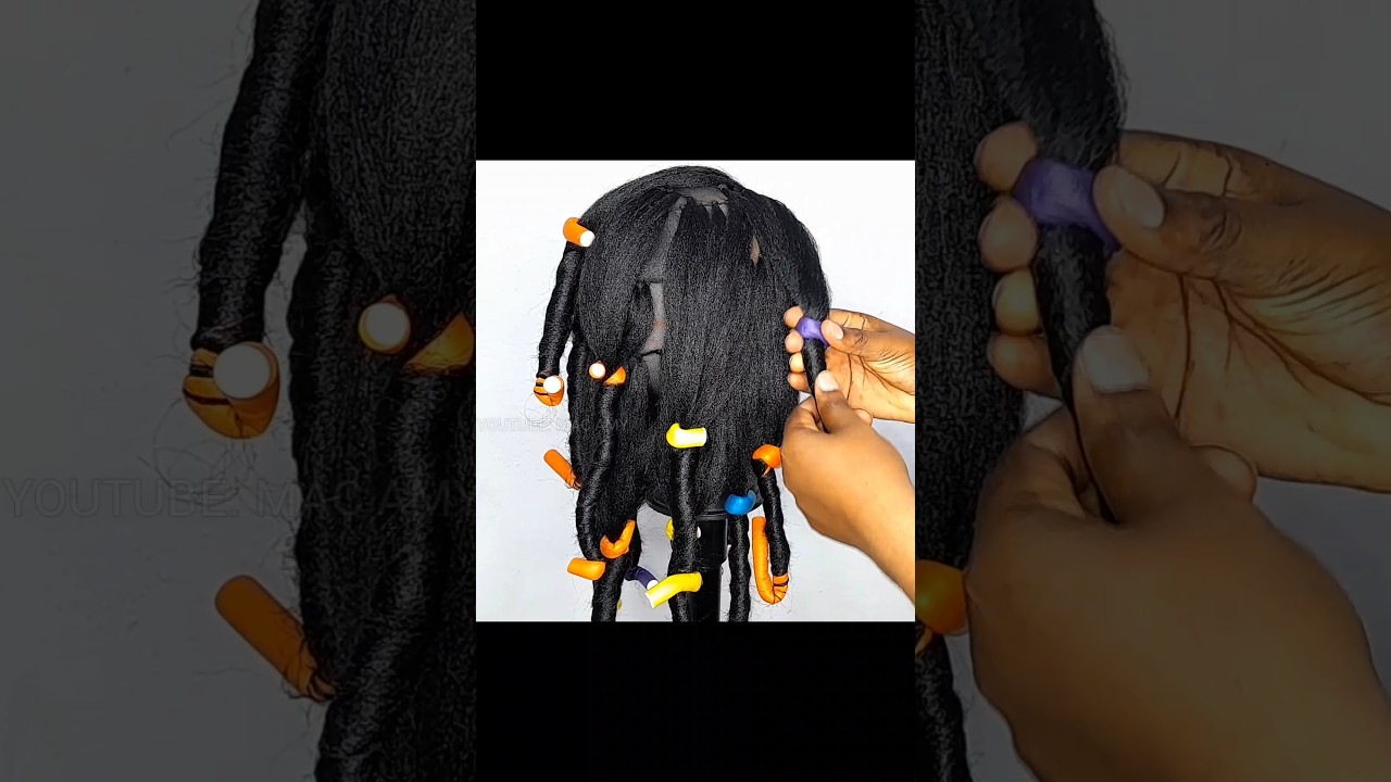 Easy crochet wig tutorial using brazilian wool 