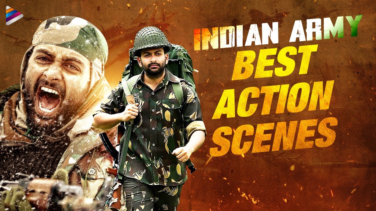 Indian Army Best Action Scenes | Picket 43 Telugu Movie Action Scenes | Prithviraj Sukumaran | TFN