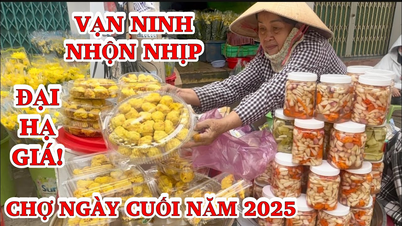 Vạn Ninh 29 TẾT Chợ Chạy Bà Con Đổ Xô Đi Chợ Ngày Cuối Năm