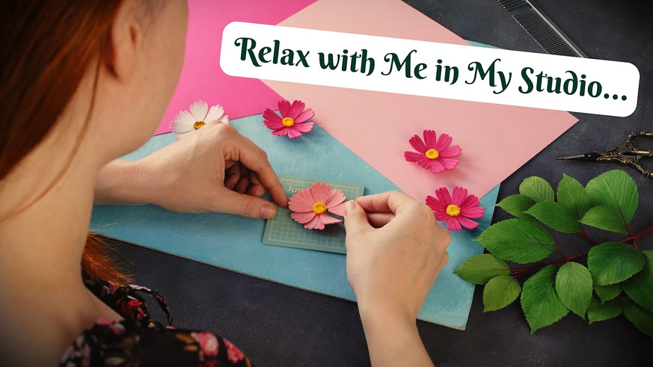 Relax with Me in My Studio while I Make Summer Flowers - Cozy Art Session