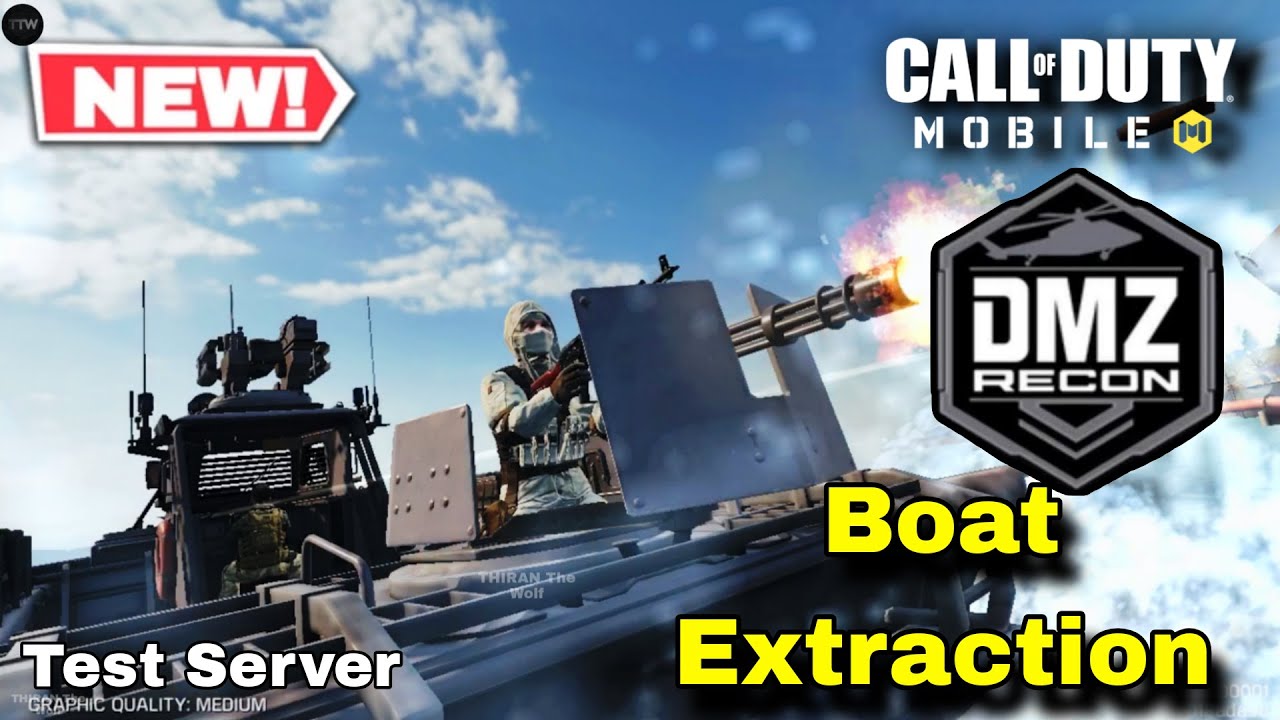 BOAT Extraction in DMZ Recon CODM | NEW DMZ Recon Full Gameplay in Cod Mobile Season 11 test server