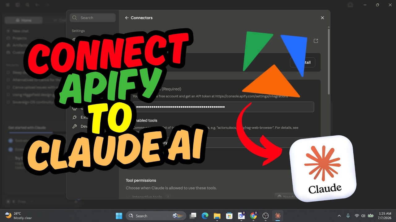 Как подключить Apify к Claude AI