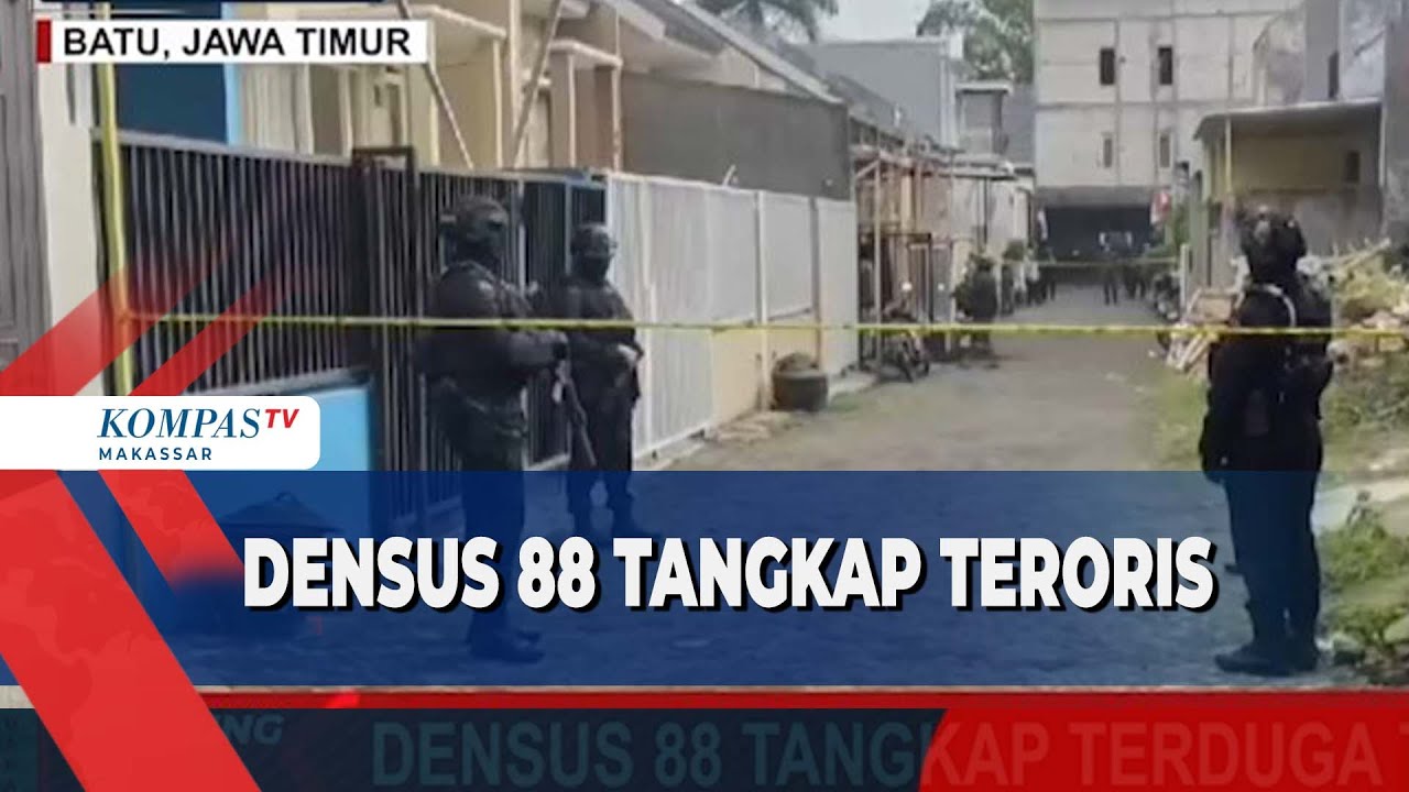 BREAKING NEWS - Densus 88 Tangkap Terduga Teroris Di Batu Jatim