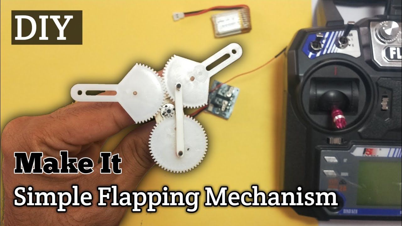 How to build ornithopter simple flapping mechanism #ornithopter #flappingmechanism