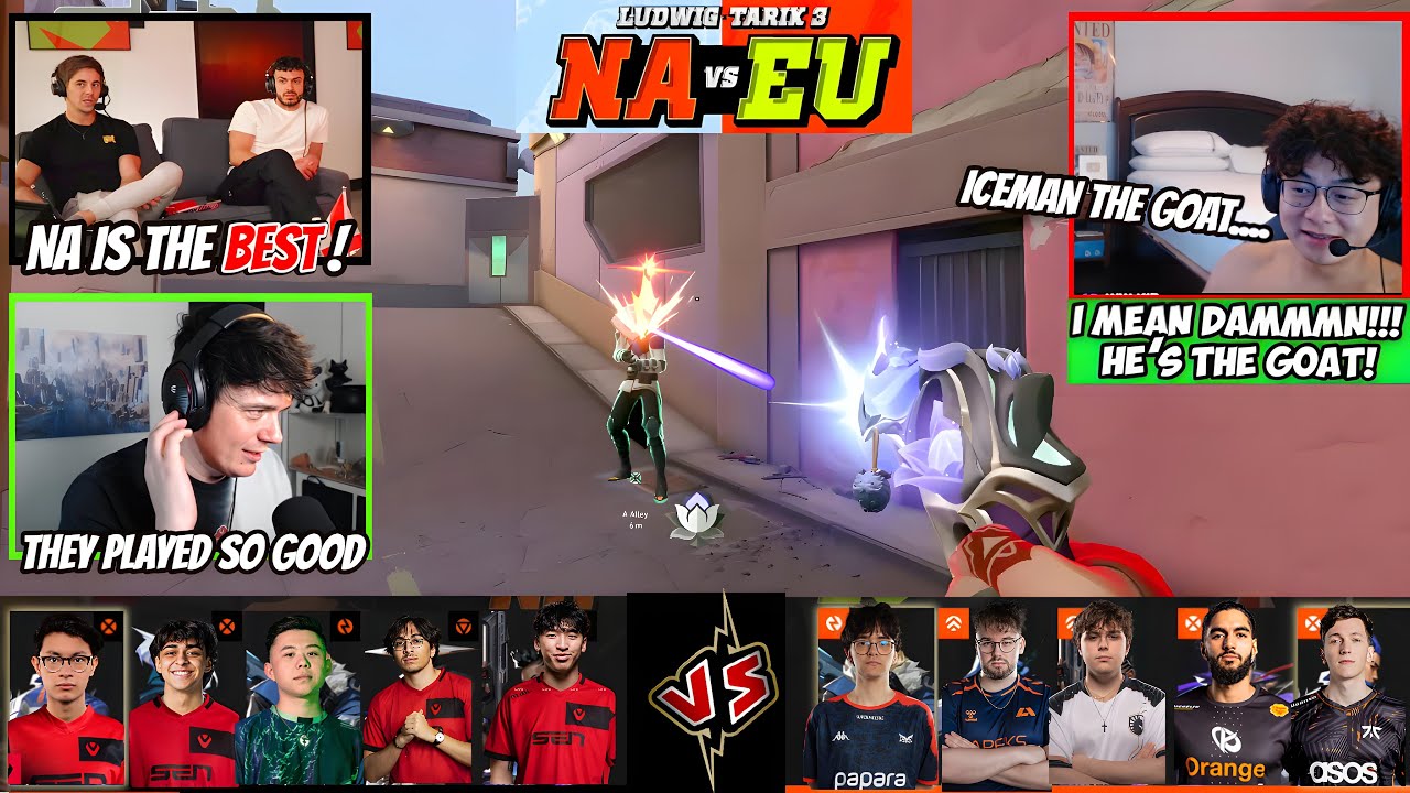 SEN Tarik Shanks & Sliggy Reacts to [NA Vs EU] INSANE GAME Ludwig x Tarik Invitational