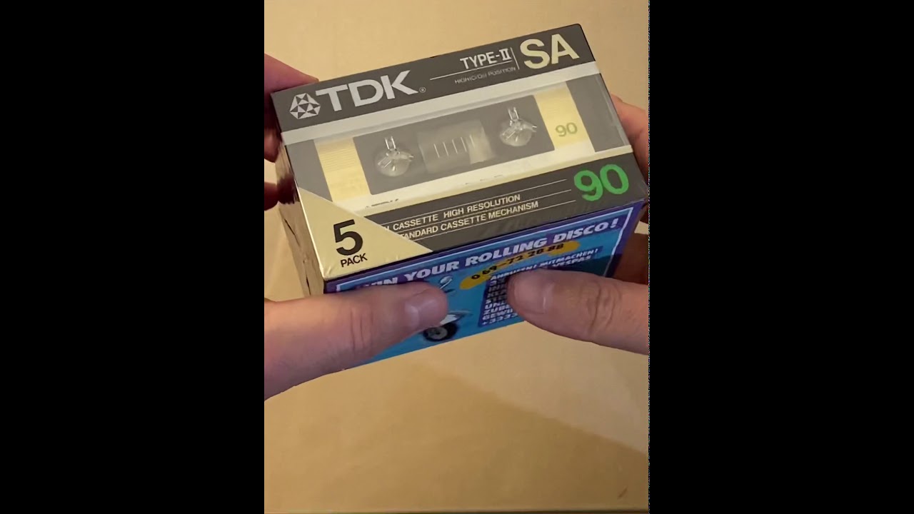 TDK SA 90 - 5 pack - unpacking in a non silent family environment..:)
