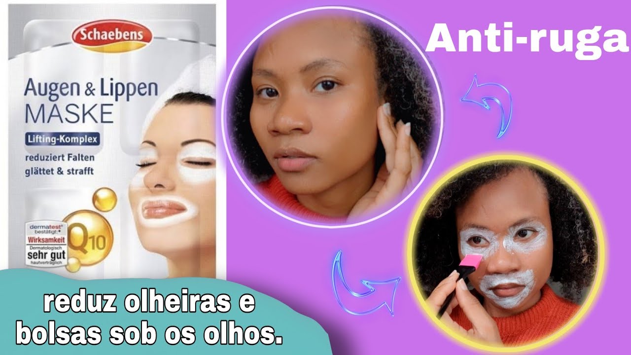 Schaebens augen und lippen| Máscara hidratante para olhos e lábios Anti-rugas.