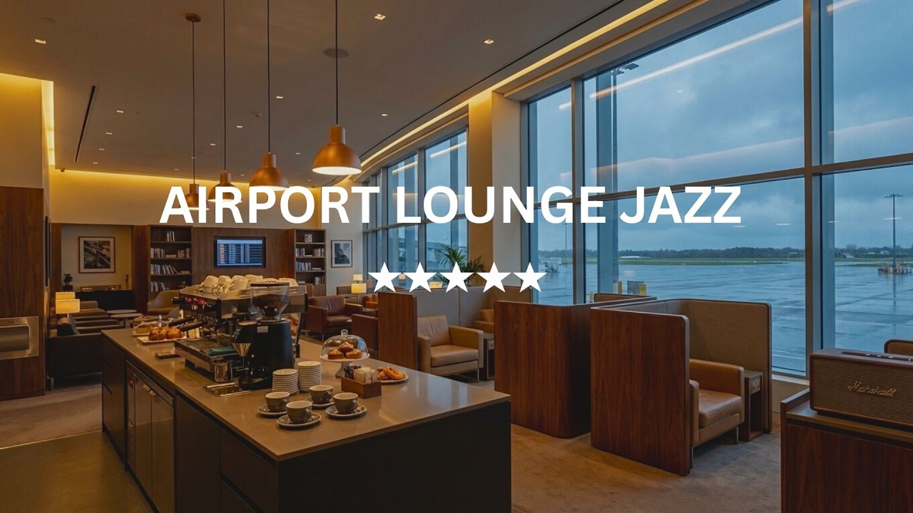 Luxury Airport Lounge Jazz 🌙 Calm Smooth Jazz for Luxury Travel Mood