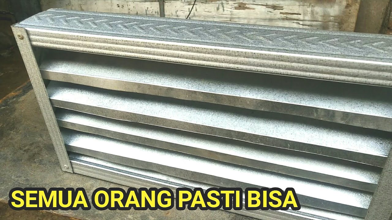 Membuat jendela / kisi kisi / roster / loster / angin angin baja ringan,,angin masuk air gak masuk