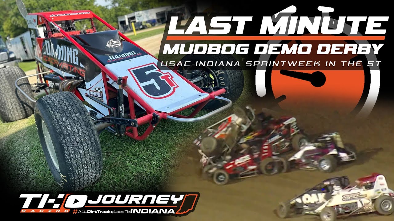 USAC Indiana Sprintweek At Lincoln Park Speedway! Wet & Wild Night in the 5T with the National Guys!