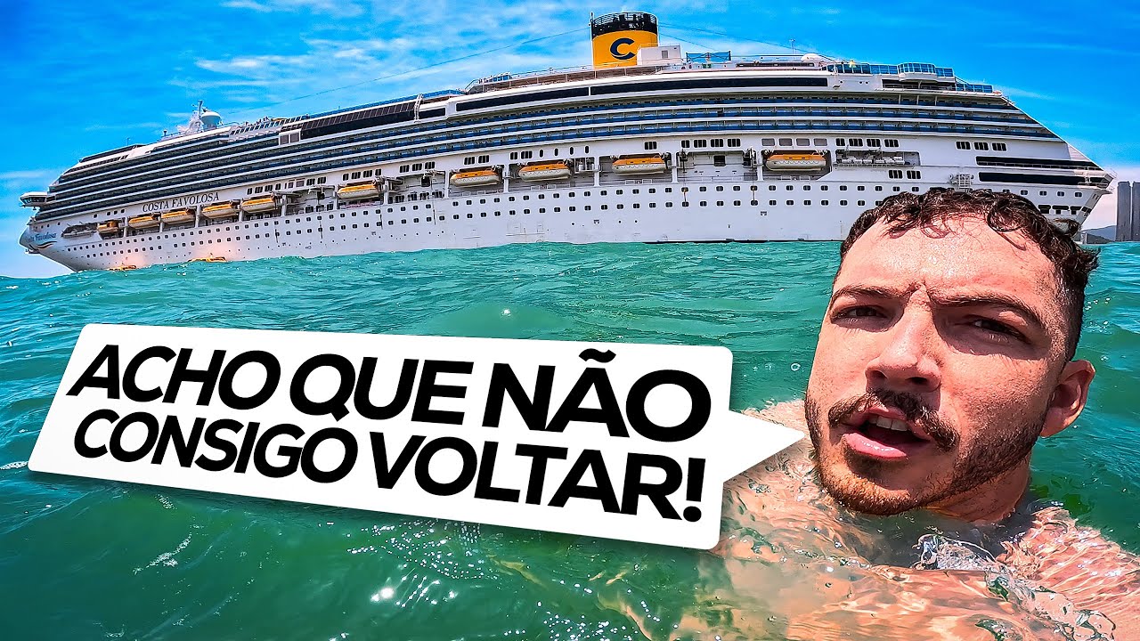 NADEI SOZINHO ATE UM NAVIO DE 300 METROS NO OCEANO
