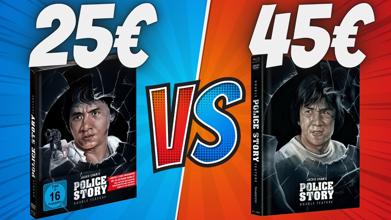 Mediabook Unboxing Police Story Double Feature SPLENDID vs NAMELESS