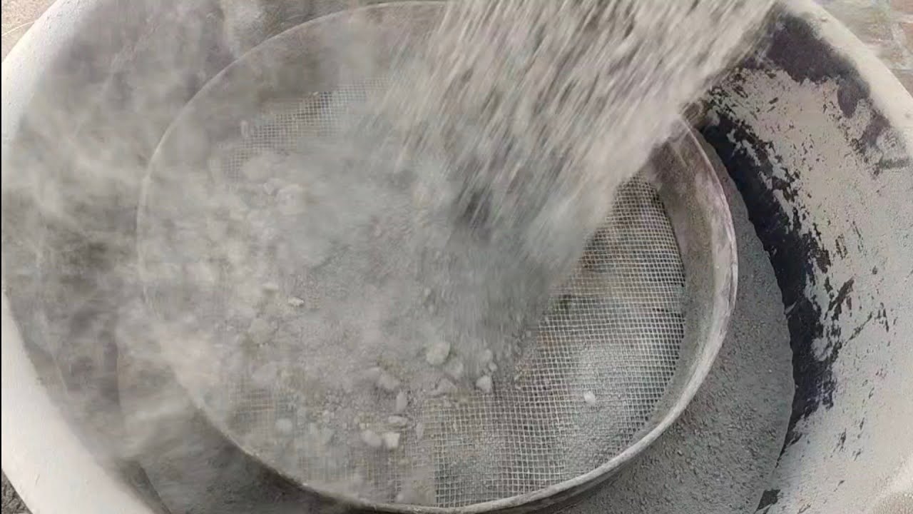Asmr- Shifting/mixing  Pure Cement
