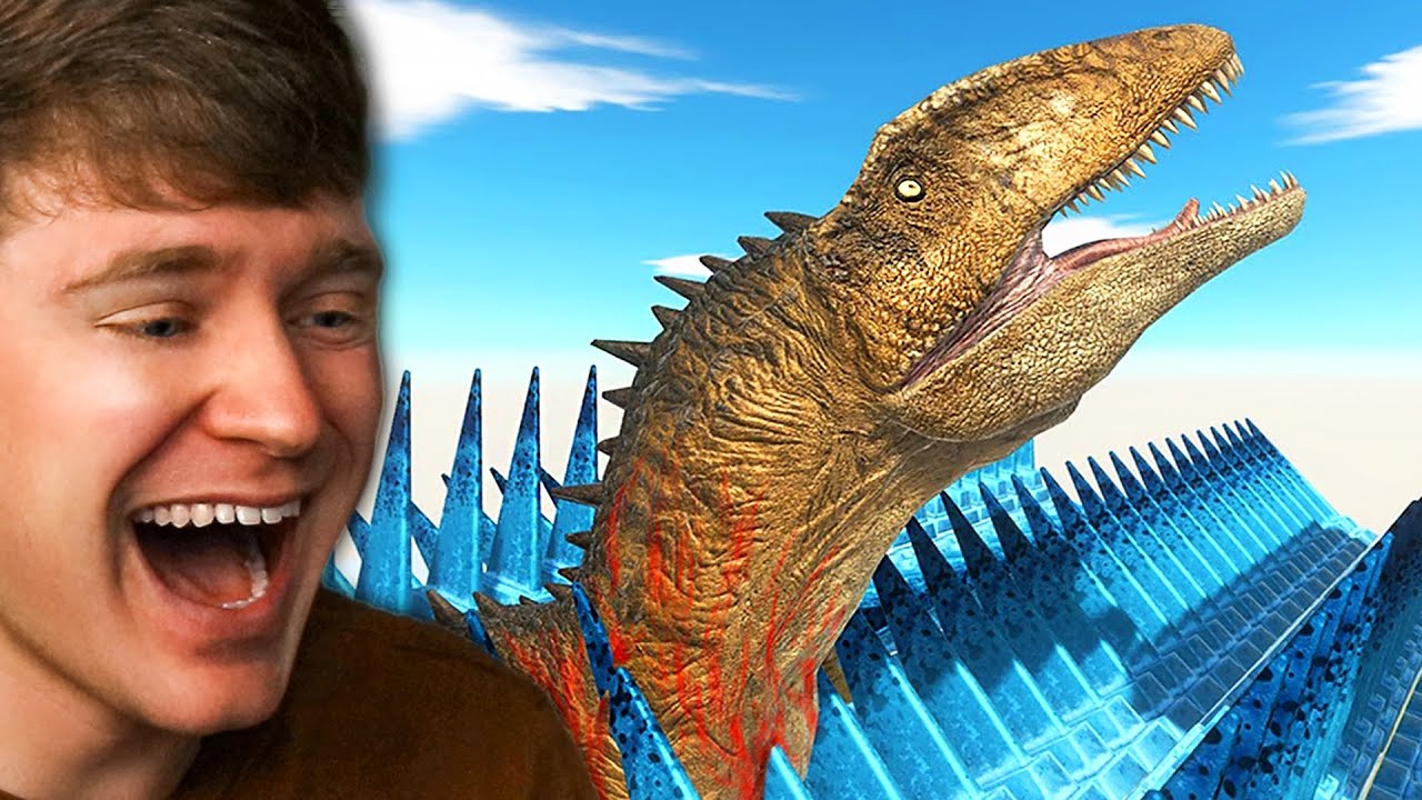 DINOSAURS vs SPIKE TRAP in ARBS!? (Reaction)