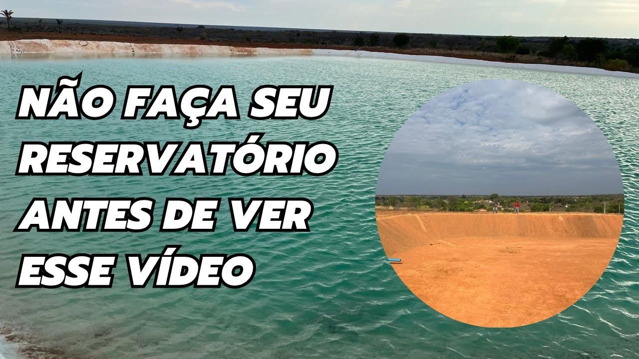 Algo IMPORTANTE na hora de CONSTRUIR seu RESERVATÓRIO!