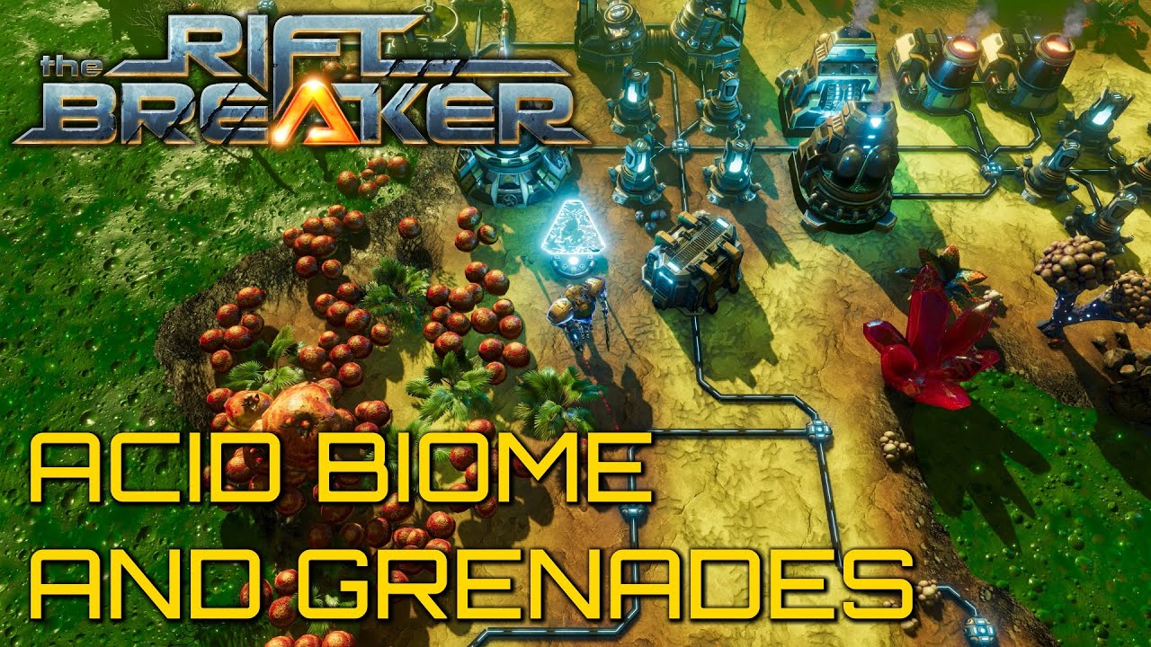 The Riftbreaker - Acid Biome and Grenades
