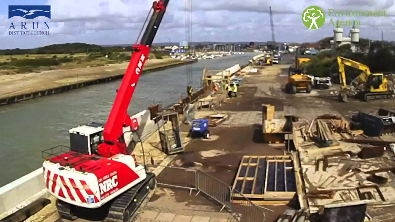 Littlehampton River Arun East Bank regeneration from Lighthouse