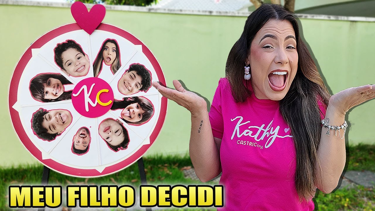 A ROLETA ESCOLHEU QUAL FILHO DECIDE O NOSSO DIA POR 24 HORAS * Má ideia | Kathy Castricini
