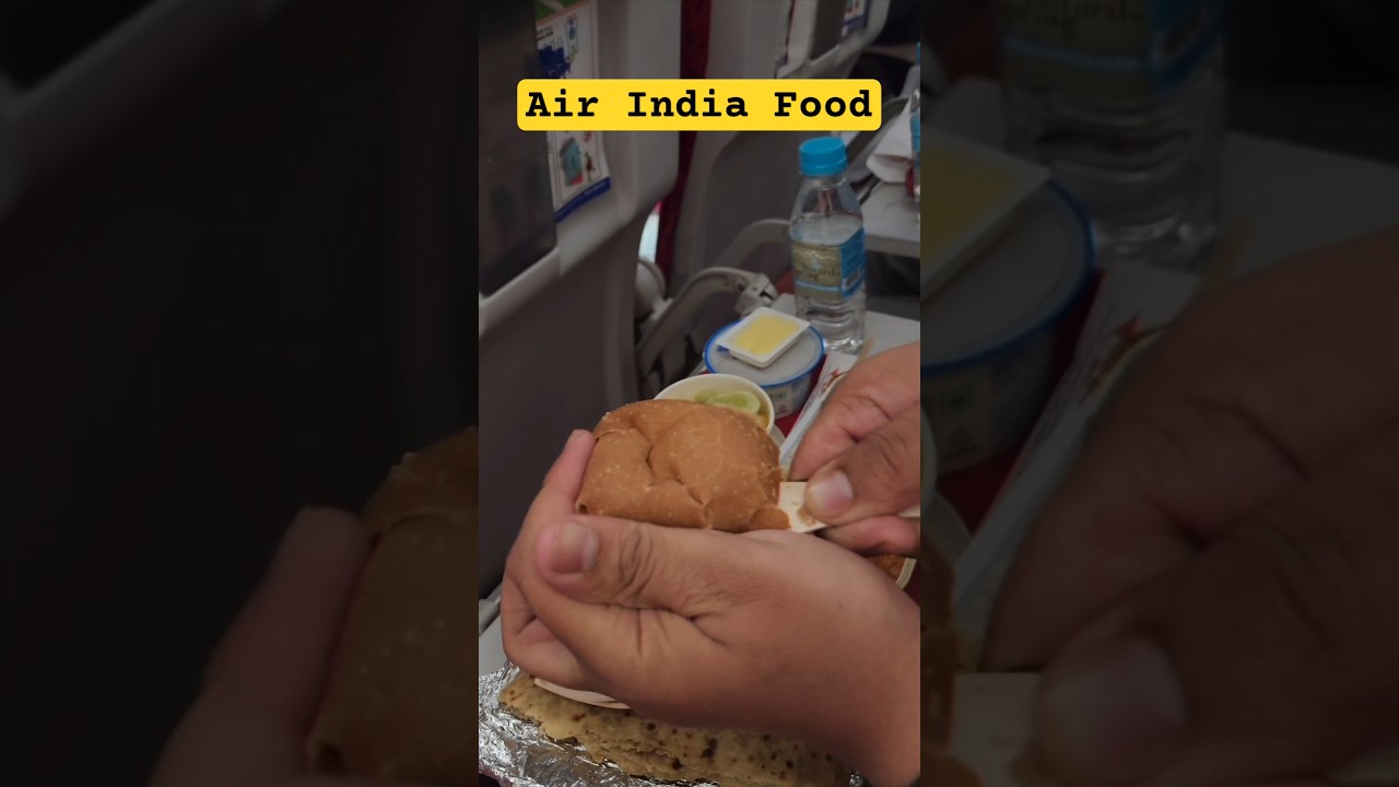 Air India Economy Class Non-Veg Meal Review 🍽️ Butter Chicken, Cake & More! ✈️ Honest Taste Test 😋🥄