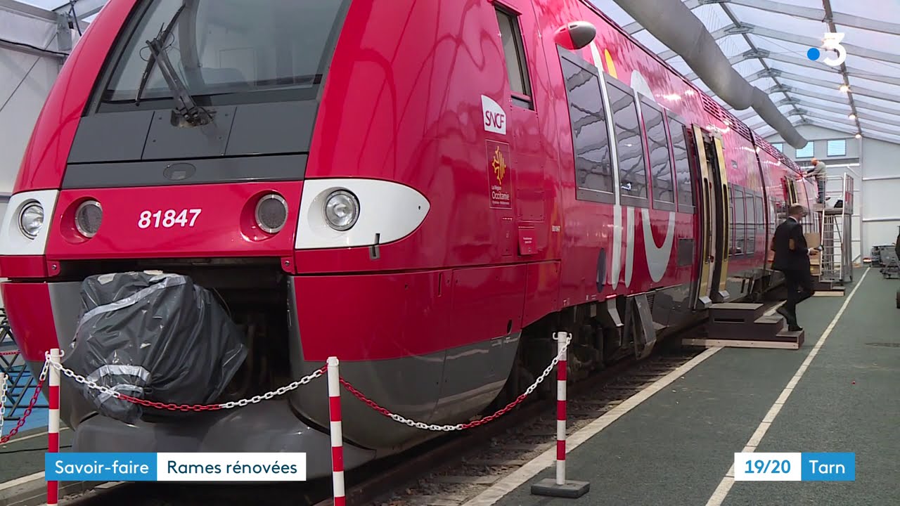 Tarn : 19 trains modernis&eacute;s dans les ateliers de l'entreprise SAFRA &agrave; Albi