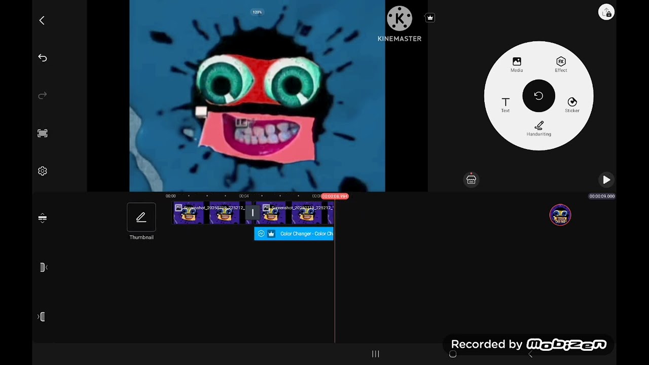 Как сделать картинку с эффектами klasky csupo на kinemaster