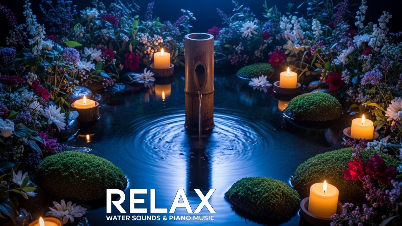 🌿 Zen Garden Bamboo Calm & Piano | Restful Night Ambience 🌿
