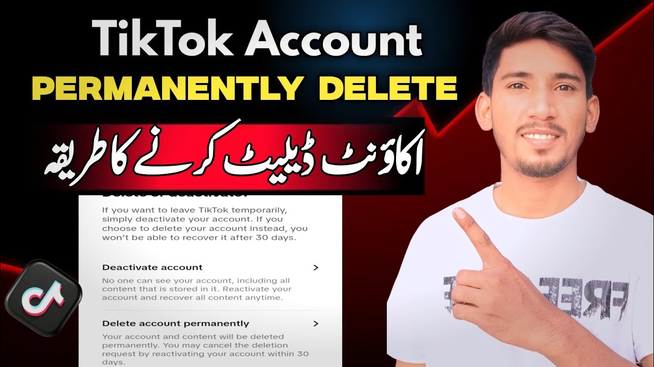 tiktok account delete karne ka tarika