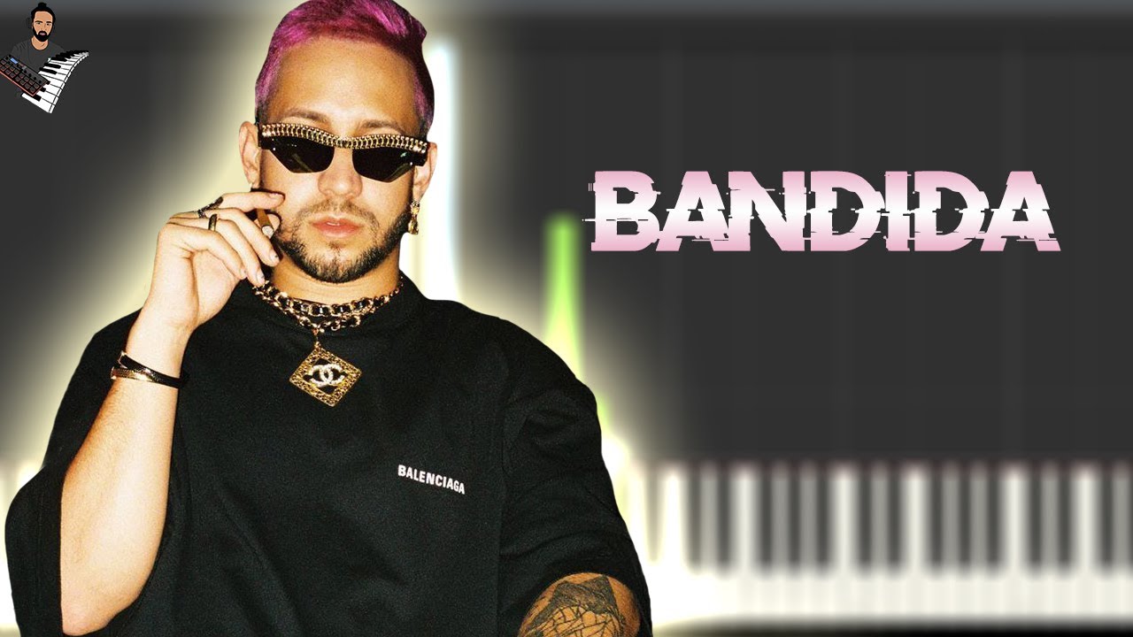 Mora - BANDIDA | Instrumental Piano Tutorial / Partitura / Karaoke / MIDI
