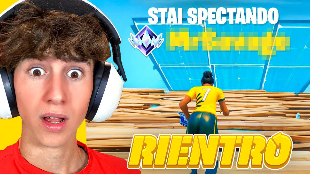 GUARDO chi mi uccide in RANKED RIENTRO UNREAL MA... Fortnite ITA