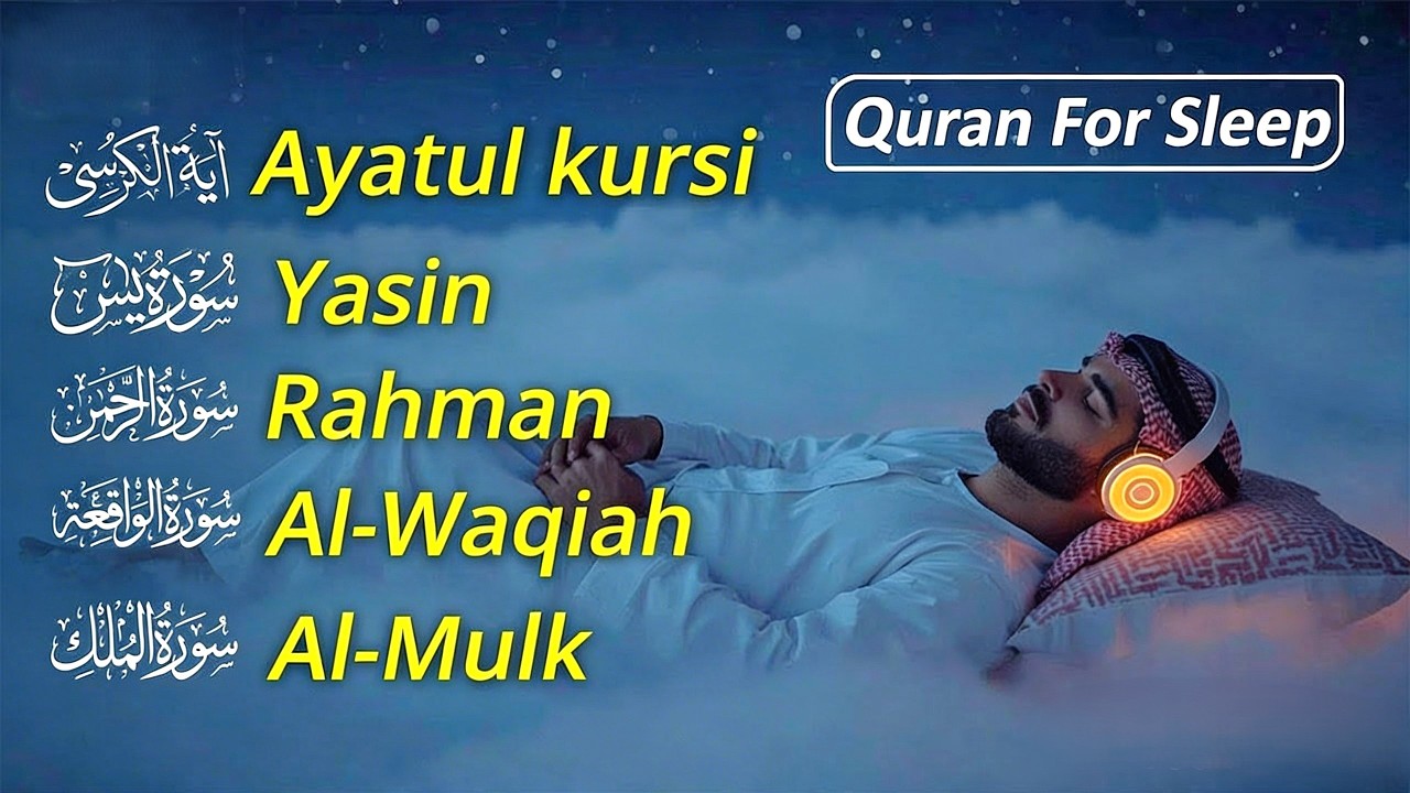Quran Recitation in a Peaceful Voice || Ayat Al kursi, Al-Fatihah, Al-Ikhlas, An-Nas, Al-Falaq