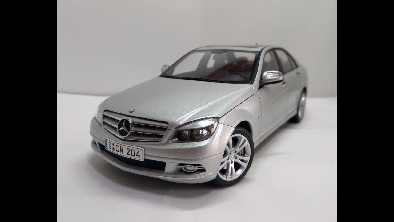 Diecast 1:18模型車 Autoart Mercedes Benz C-Class W204 2008 Unboxing