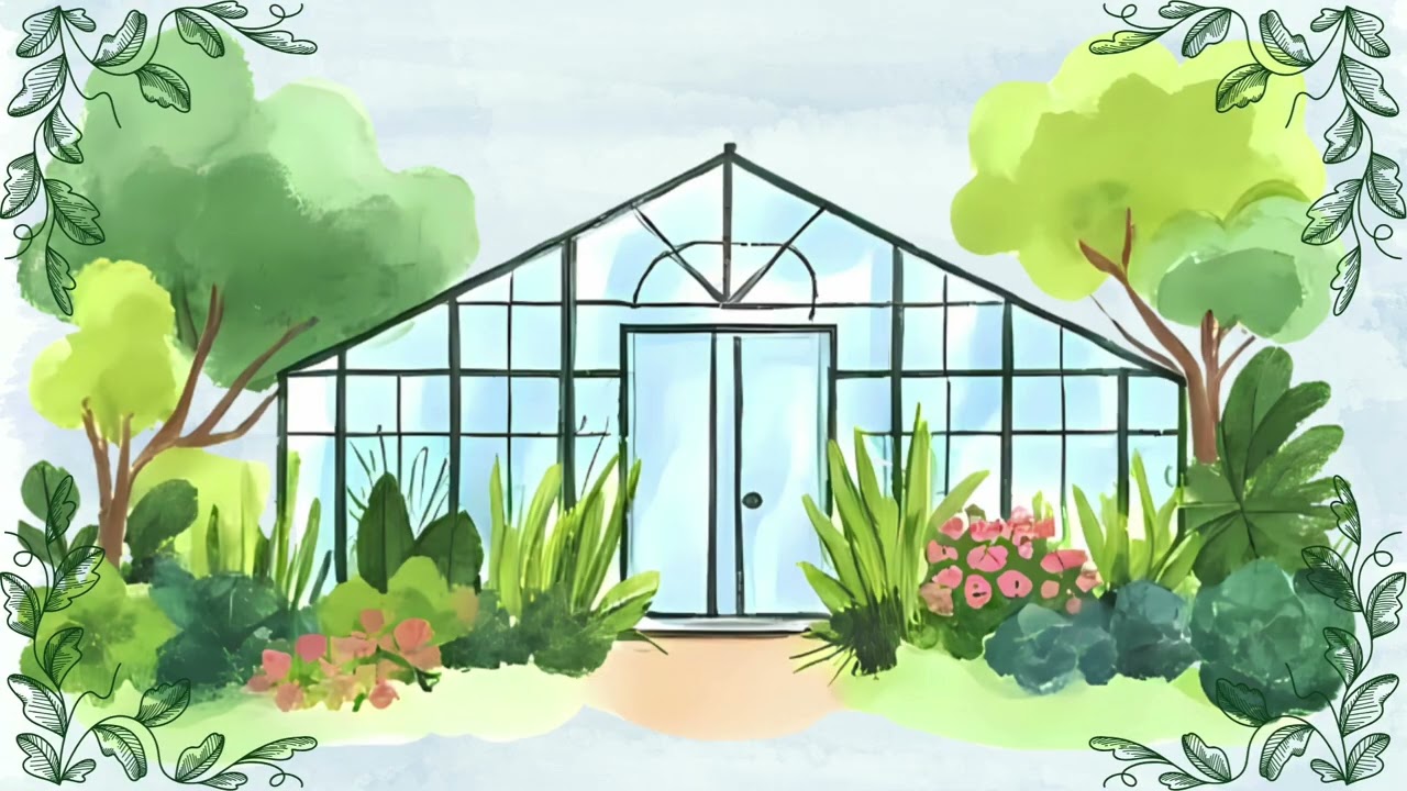 Cottage Core TV background with calming music - Garden Background - Relaxing aesthetic tv background