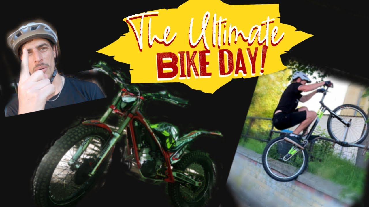 The Ultimate Bike filled day off!? - Motorcycle Trials, BikeTrials and Friendly security guards!