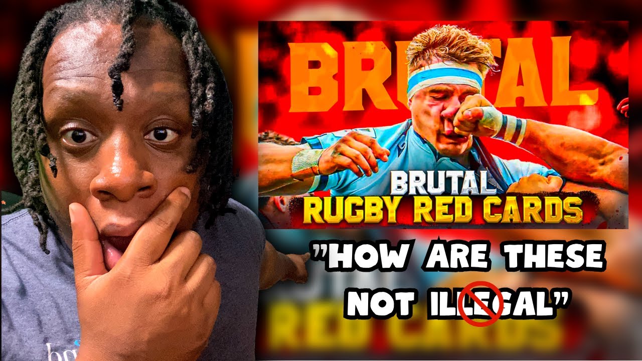 American Reacts to BANNED From Playing Rugby | The Most Brutal Rugby RED CARDS |Reaction