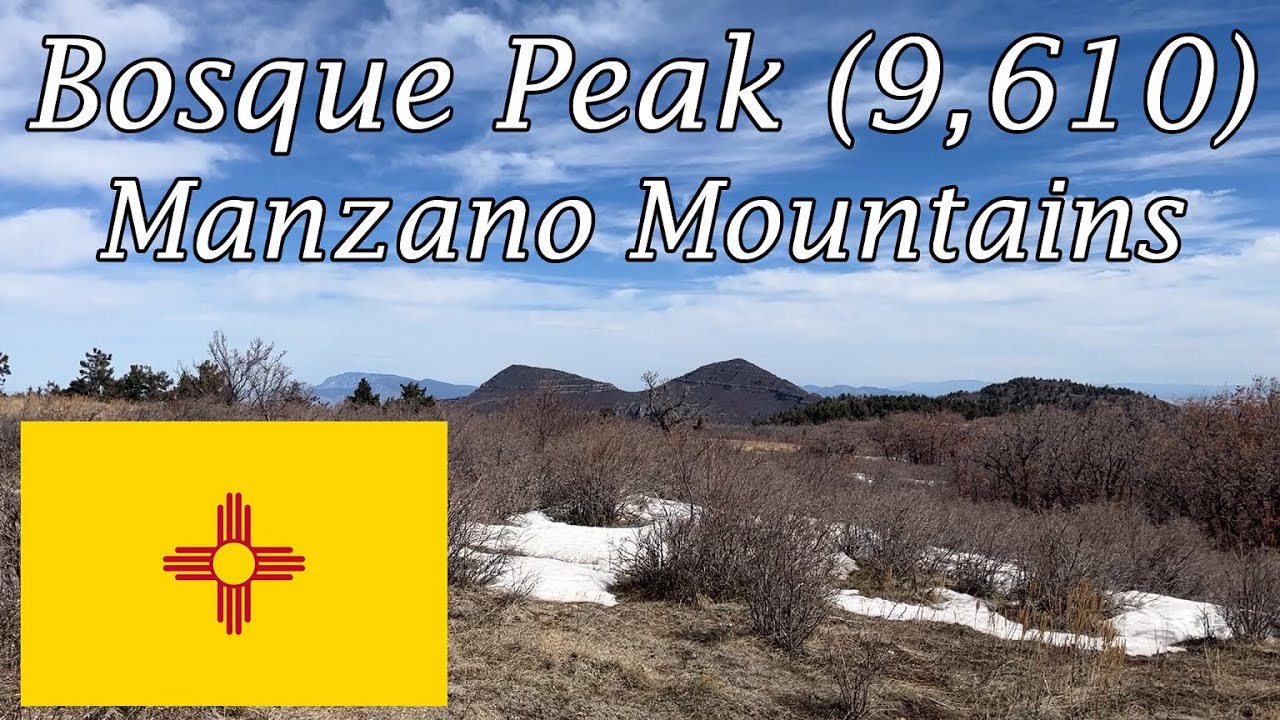 Hiking Bosque Peak in the Winter in the Manzano Mountains