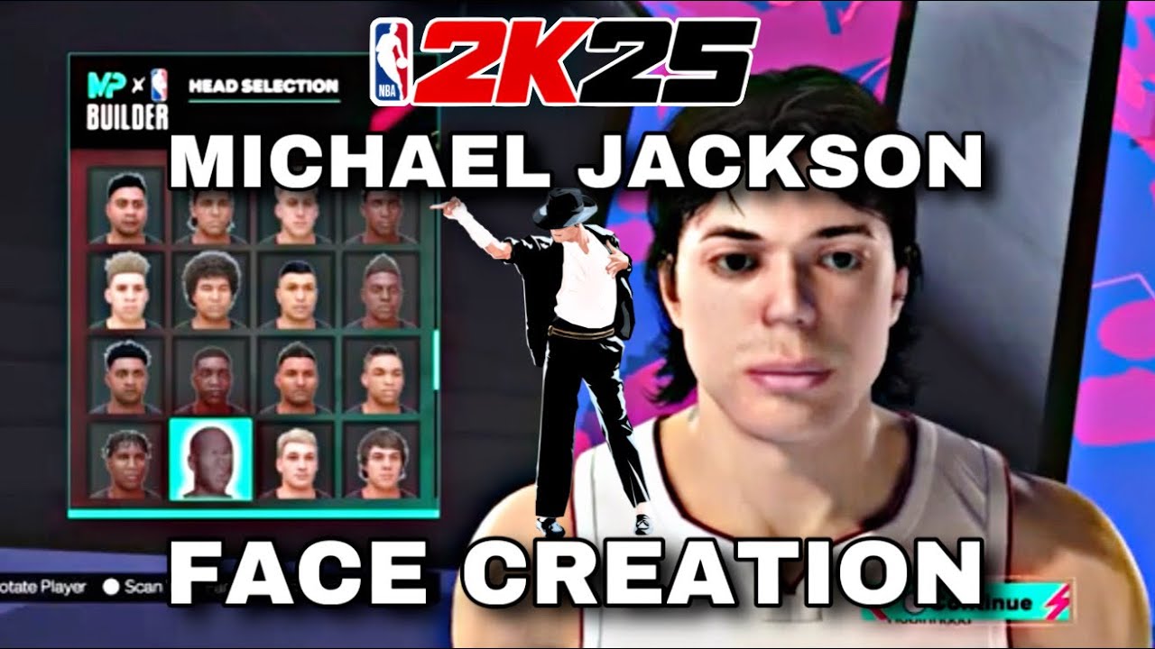 NBA2K25 MICHAEL JACKSON FACE CREATION! *EASY* THE BEST FACE CREATION IN NBA2K25!
