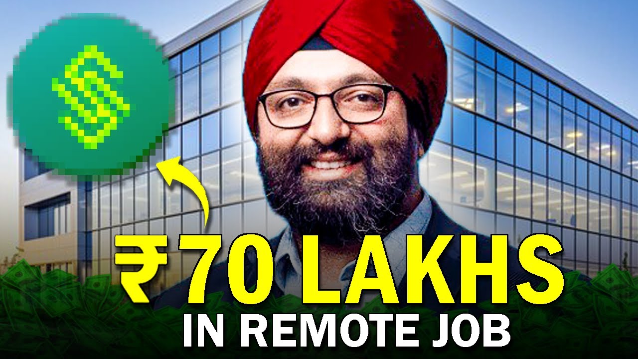 How To Get 70 Lakhs Remote Job in College | Step By Step | #130 The Sanskar Show