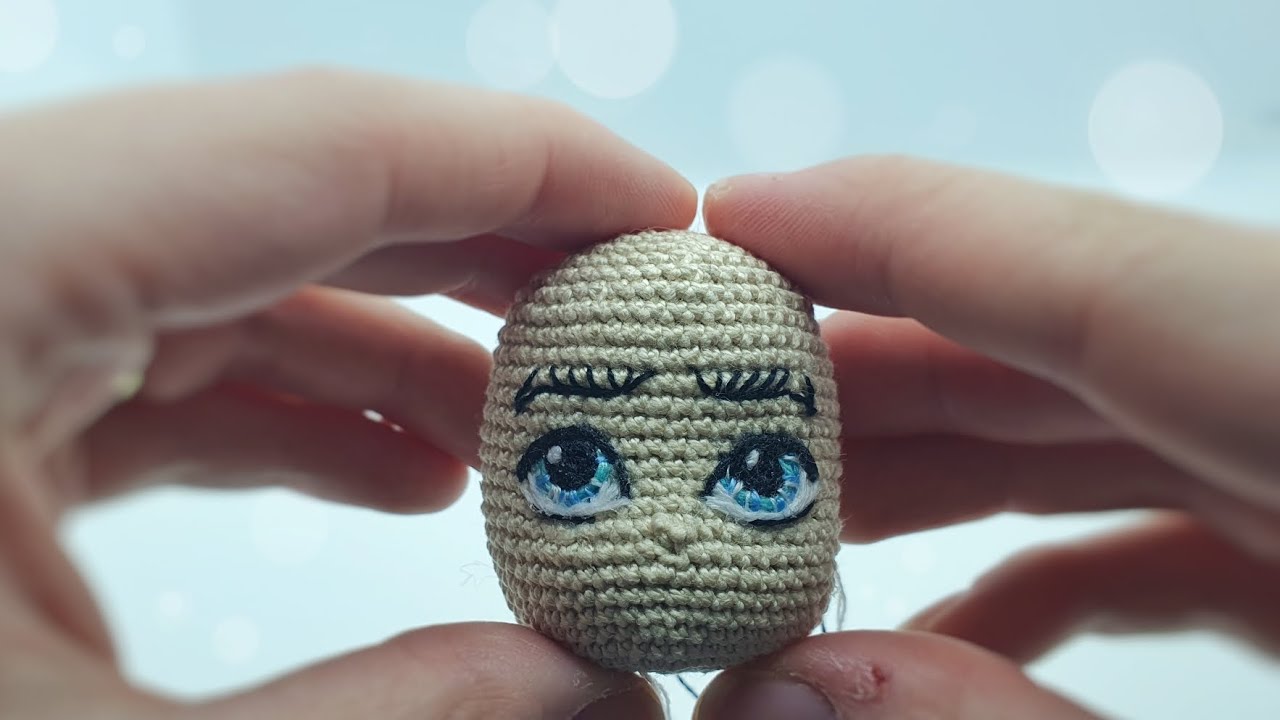 How to crochet amigurumi for beginners: eye embroidery